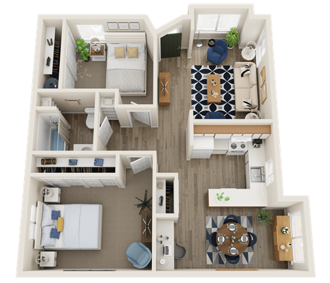 The Montavilla | Two Bedroom ADA